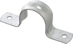 Thomas & Betts - 1 Pipe, Steel, Zinc Plated Pipe or Conduit Strap - 2 Mounting Holes - Strong Tooling