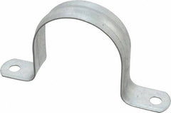 Thomas & Betts - 2-1/2 Pipe, Steel, Zinc Plated Pipe or Conduit Strap - 2 Mounting Holes - Strong Tooling