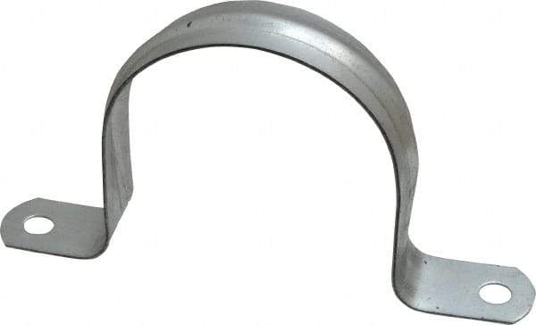 Thomas & Betts - 3 Pipe, Steel, Zinc Plated Pipe or Conduit Strap - 2 Mounting Holes - Strong Tooling