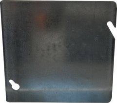 Thomas & Betts - Electrical Outlet Box Steel Blank Cover - 4-11/16" Overall Width - Strong Tooling