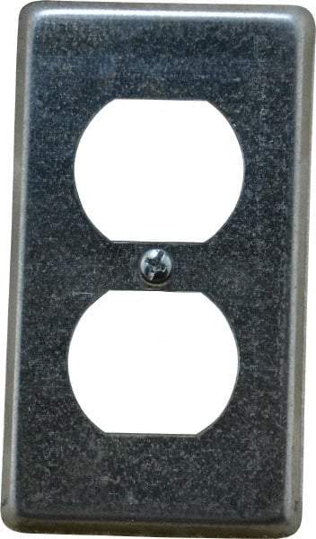 Thomas & Betts - Electrical Outlet Box Steel Device Cover - Includes Phillips Head Screw - Strong Tooling