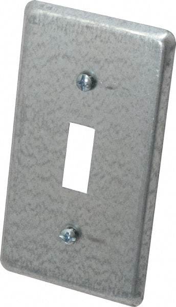 Thomas & Betts - Electrical Outlet Box Steel Device Cover - Includes Phillips Head Screw - Strong Tooling