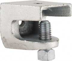 Thomas & Betts - 1" Max Flange Thickness, 1/2-13" Rod Standard Beam Clamp - 1,300 Lb Capacity, Malleable Iron - Strong Tooling