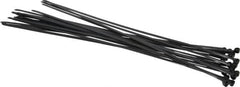 Thomas & Betts - 14.2" Long Black Nylon Standard Cable Tie - 50 Lb Tensile Strength, 1.4mm Thick, 101.6mm Max Bundle Diam - Strong Tooling