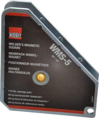 Bessey - 3-3/4" Wide x 3/4" Deep x 4-3/8" High Magnetic Welding & Fabrication Square - 112 Lb Average Pull Force - Strong Tooling