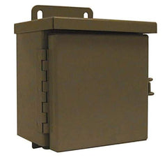 Wiegmann - 21" OAW x 33" OAH Powder Coat Finish Electrical Enclosure Back Panel - 36" x 24" Box, 14 Gauge Steel, Use with B362407CH/B362409CH/B362411CH/N12362406/N12362408/N12362410/N12362412/RHC362412 - Strong Tooling