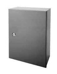 Wiegmann - 21" OAW x 21" OAH Powder Coat Finish Electrical Enclosure Back Panel - 24" x 24" Box, 14 Gauge Steel, Use with B242407CH/B242409CH/B242411CH/LOH242408/N12242406/N12242408/N12242410/N12242412/N12242416/RHC242408 - Strong Tooling