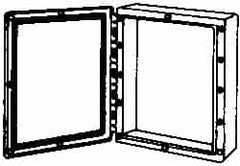 Thomas & Betts - Thermoplastic Standard Enclosure Hinge Flat Cover - NEMA 1, 2, 3, 4, 12, 3S, 3SX, 3X, 4X, 24-1/2" Wide x 30-1/2" High x 11-1/2" Deep - Strong Tooling