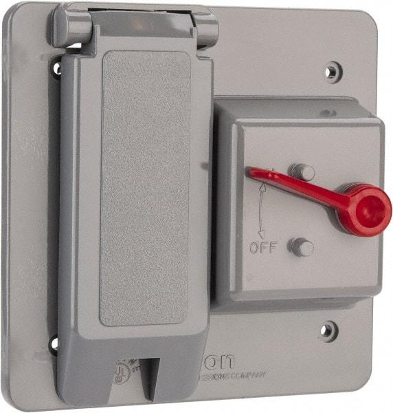 Thomas & Betts - Electrical Outlet Box Polycarbonate Combination Toggle with GFI Cover - Strong Tooling