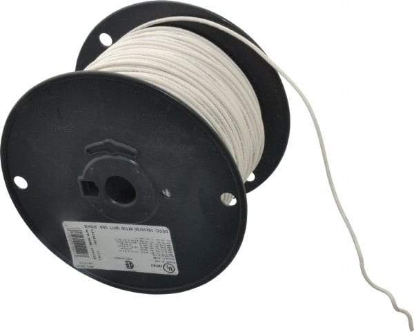 Southwire - 18 AWG, 16 Strand, White Machine Tool Wire - PVC, Acid, Moisture and Oil Resistant, 500 Ft. Long - Strong Tooling