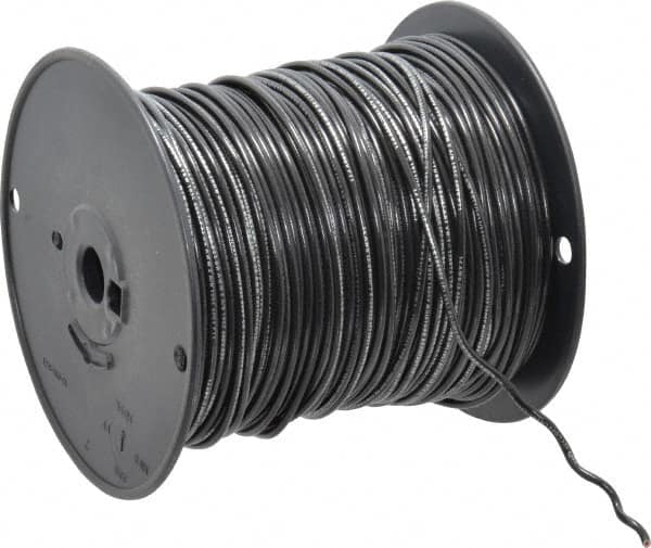 Southwire - 14 AWG, 41 Strand, Black Machine Tool Wire - PVC, Acid, Moisture and Oil Resistant, 500 Ft. Long - Strong Tooling