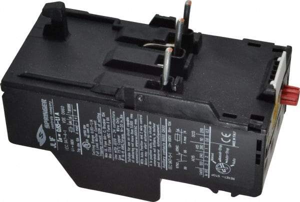 Springer - 0.65 to 1.1 Amp, IEC Overload Relay - Trip Class 10, For Use with 9-32A JC Contactors - Strong Tooling