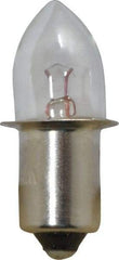 Value Collection - 1.19 Watt, 2.38 Volt, Incandescent Miniature & Specialty B3-1/2 Lamp - Single Contact Miniature Flanged Base, 1 to 1.999 Equivalent Range, Warm (1,000 to 3,000), Dimmable, 1-1/4" OAL - Strong Tooling