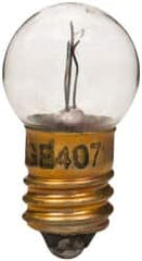 Value Collection - 2.5 Watt, 4.9 Volt, Incandescent Miniature & Specialty G4-1/2 Lamp - Miniature Screw Base, 2 to 4.999 Equivalent Range, Warm (1,000 to 3,000), Dimmable, 1-1/4" OAL - Strong Tooling