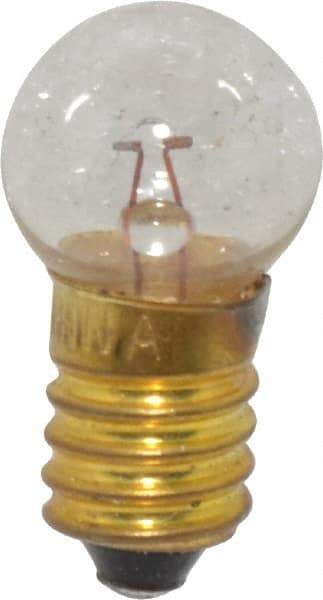 Value Collection - 2.5 Watt, 5 Volt, Incandescent Miniature & Specialty G4-1/2 Lamp - Miniature Screw Base, 2 to 4.999 Equivalent Range, Warm (1,000 to 3,000), Dimmable, 1-1/4" OAL - Strong Tooling