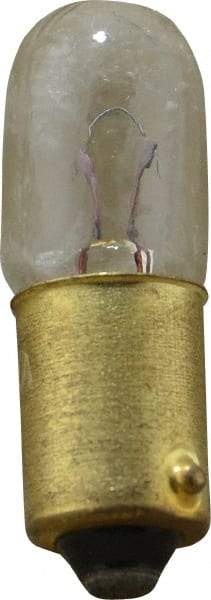 Value Collection - 1.575 Watt, 6.3 Volt, Incandescent Miniature & Specialty T3-1/4 Lamp - Miniature Bayonet Base, 1 to 1.999 Equivalent Range, Warm (1,000 to 3,000), Dimmable, 1-1/4" OAL - Strong Tooling