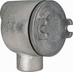 Thomas & Betts - (2) 1" Knockouts, Iron Round GUAB - 3-1/2" Overall Width x 2.31" Overall Depth - Strong Tooling