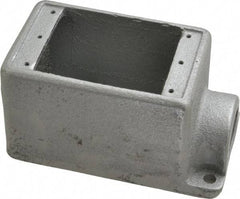 Thomas & Betts - 1 Gang, (1) 1" Knockout, Iron Rectangle Device Box - 2-3/4" Overall Width - Strong Tooling