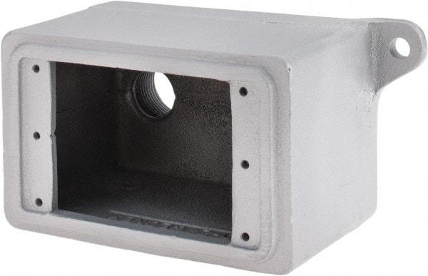 O-Z/Gedney - 1 Gang, 3/4" Knockouts, Iron Rectangle Outlet Box - Weather Resistant - Strong Tooling