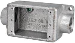 Thomas & Betts - 1 Gang, (2) 3/4" Knockouts, Iron Rectangle Device Box - Zinc Plated - Strong Tooling