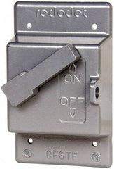 Thomas & Betts - Electrical Outlet Box Aluminum Switch Cover - Includes Gasket & Screw - Strong Tooling