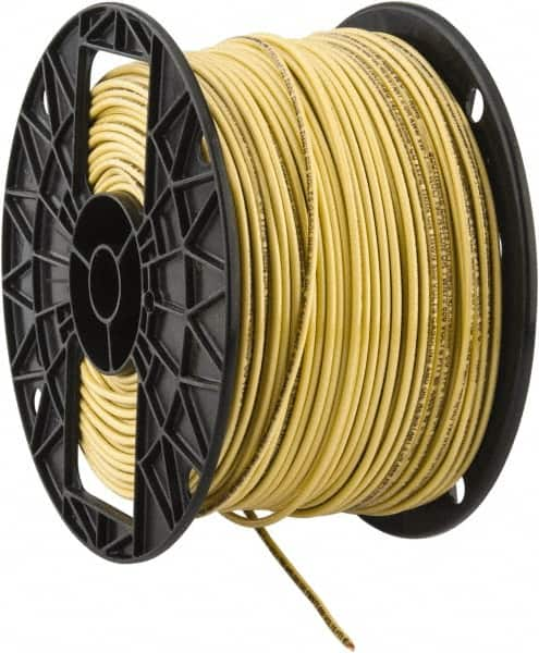 Southwire - THHN/THWN, 14 AWG, 15 Amp, 500' Long, Solid Core, 1 Strand Building Wire - Yellow, Thermoplastic Insulation - Strong Tooling