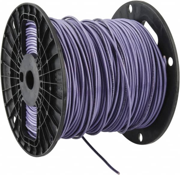 Southwire - THHN/THWN, 14 AWG, 15 Amp, 500' Long, Solid Core, 1 Strand Building Wire - Purple, Thermoplastic Insulation - Strong Tooling