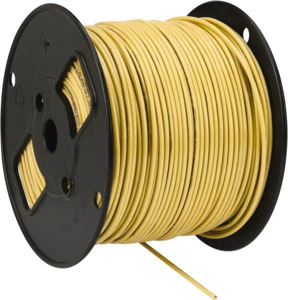 Southwire - THHN/THWN, 12 AWG, 20 Amp, 500' Long, Solid Core, 1 Strand Building Wire - Yellow, Thermoplastic Insulation - Strong Tooling