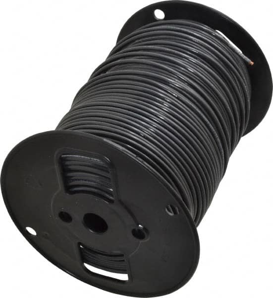 Southwire - THHN/THWN, 10 AWG, 30 Amp, 500' Long, Solid Core, 1 Strand Building Wire - Black, Thermoplastic Insulation - Strong Tooling