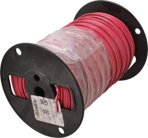 Southwire - THHN/THWN, 10 AWG, 30 Amp, 500' Long, Solid Core, 1 Strand Building Wire - Red, Thermoplastic Insulation - Strong Tooling