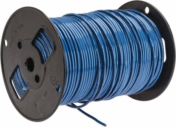 Southwire - THHN/THWN, 10 AWG, 30 Amp, 500' Long, Solid Core, 1 Strand Building Wire - Blue, Thermoplastic Insulation - Strong Tooling