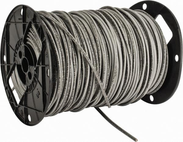 Southwire - THHN/THWN, 10 AWG, 30 Amp, 500' Long, Solid Core, 1 Strand Building Wire - Gray, Thermoplastic Insulation - Strong Tooling