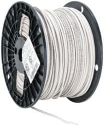 Southwire - THHN/THWN, 14 AWG, 15 Amp, 500' Long, Stranded Core, 19 Strand Building Wire - White, Thermoplastic Insulation - Strong Tooling