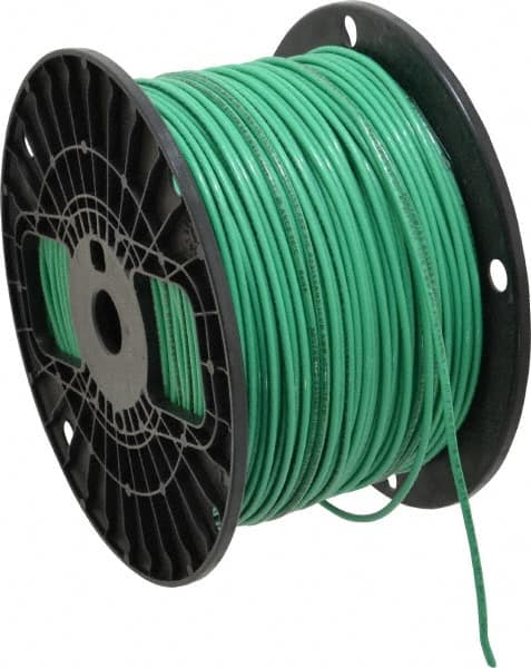 Southwire - THHN/THWN, 14 AWG, 15 Amp, 500' Long, Stranded Core, 19 Strand Building Wire - Green, Thermoplastic Insulation - Strong Tooling