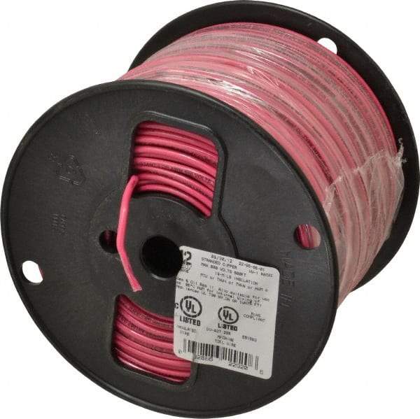 Southwire - THHN/THWN, 12 AWG, 20 Amp, 500' Long, Stranded Core, 19 Strand Building Wire - Red, Thermoplastic Insulation - Strong Tooling