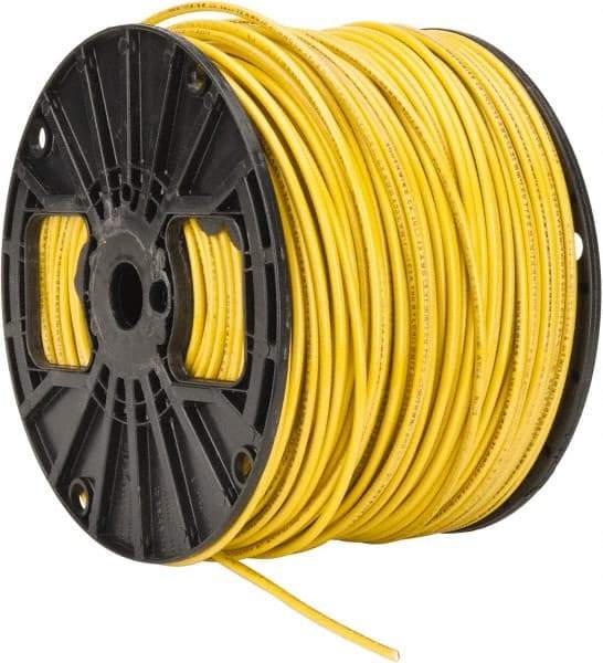 Southwire - THHN/THWN, 12 AWG, 20 Amp, 500' Long, Stranded Core, 19 Strand Building Wire - Yellow, Thermoplastic Insulation - Strong Tooling