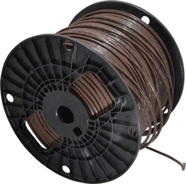 Southwire - THHN/THWN, 12 AWG, 20 Amp, 500' Long, Stranded Core, 19 Strand Building Wire - Brown, Thermoplastic Insulation - Strong Tooling