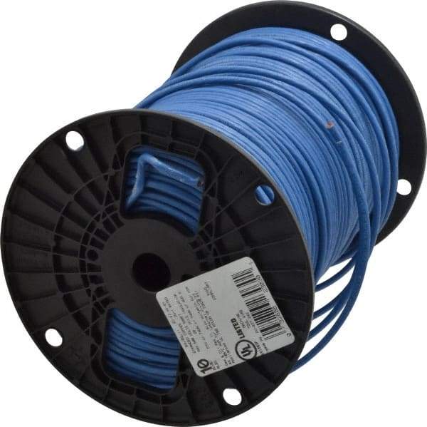 Southwire - THHN/THWN, 10 AWG, 30 Amp, 500' Long, Stranded Core, 19 Strand Building Wire - Blue, Thermoplastic Insulation - Strong Tooling