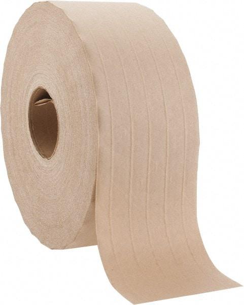 3M - 3" x 150 Yd Natural (Color) Water Activated Adhesive Packaging Tape - Paper Backing, 6.5 mil Thick, 25 to 30 Lb Tensile Strength, Series 6146 - Strong Tooling