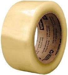 3M - 2" x 1,000 Yd Clear Rubber Adhesive Sealing Tape - Polypropylene Film Backing, 2.6 mil Thick, 60 Lb Tensile Strength, Series 3073 - Strong Tooling