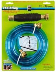 Made in USA - For 1-1/2 to 3 Inch Pipe, 6-3/8 Inch Cable Length, Handheld, Manual and Hand Drain Cleaner - Rubber Drum - Strong Tooling