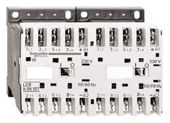 Schneider Electric - 3 Pole, 24 Coil VAC at 50/60 Hz, 16 Amp at 690 VAC, 20 Amp at 440 VAC and 9 Amp at 440 VAC, Reversible IEC Contactor - BS 5424, CSA, IEC 60947, NF C 63-110, RoHS Compliant, UL Listed, VDE 0660 - Strong Tooling