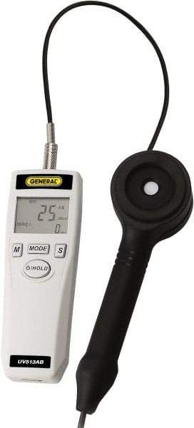 General - 9 Volt Battery, LCD Display, Light Meter - 4 Accuracy, Compatible with UV AB Lighting, Built In Memory - Strong Tooling