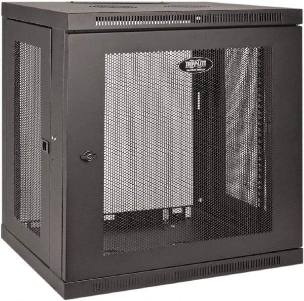 Tripp-Lite - 23-1/2" Overall Width x 12" Rack Height x 17-1/2" Overall Depth Data Cable Enclosure - 200 Lb Capacity, Black - Strong Tooling