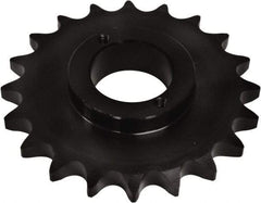 U.S. Tsubaki - 23 Teeth, 1/2" Chain Pitch, Chain Size 40, Split Taper Sprocket - 3.672" Pitch Diam, 3.94" Outside Diam - Strong Tooling