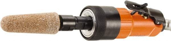 Dotco - 6mm Collet, Straight Handle, Air Straight Die Grinder - 18,000 RPM, Front Exhaust, 38 CFM, 0.9 hp, 90 psi, 6.3mm Inlet - Strong Tooling