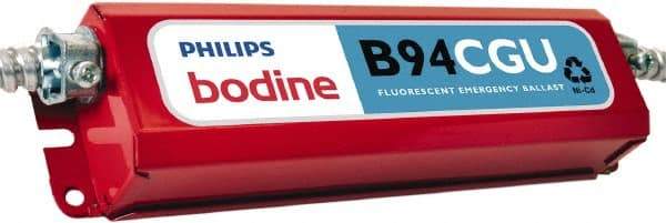 PHILIPS bodine - 1 Lamp, 120-277 Volt, 4 Pin Twin, Quad, Triple Twin Tube Compact Fluorescent Emergency Ballast - 0 to 39, 40 to 79 Watt, 300 to 750 Lumens, 90 min Run Time, 2 Inch Long x 9-1/2 Inch Wide x 2-1/2 Inch High - Strong Tooling