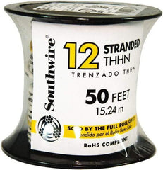 Southwire - THHN/THWN, 12 AWG, 20 Amp, 50' Long, Stranded Core, 19 Strand Building Wire - White, Thermoplastic Insulation - Strong Tooling