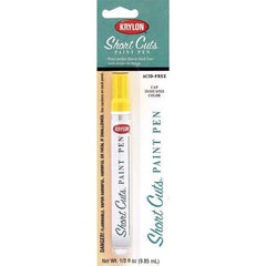 Krylon - 0.33 oz Sun Yellow Gloss Finish Paint Pen - Pen, Direct to Metal, 522 gL VOC Compliance - Strong Tooling