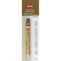 Krylon - 0.33 oz Gold Metallic Finish Paint Pen - Leafing, Direct to Metal, 875 gL VOC Compliance - Strong Tooling